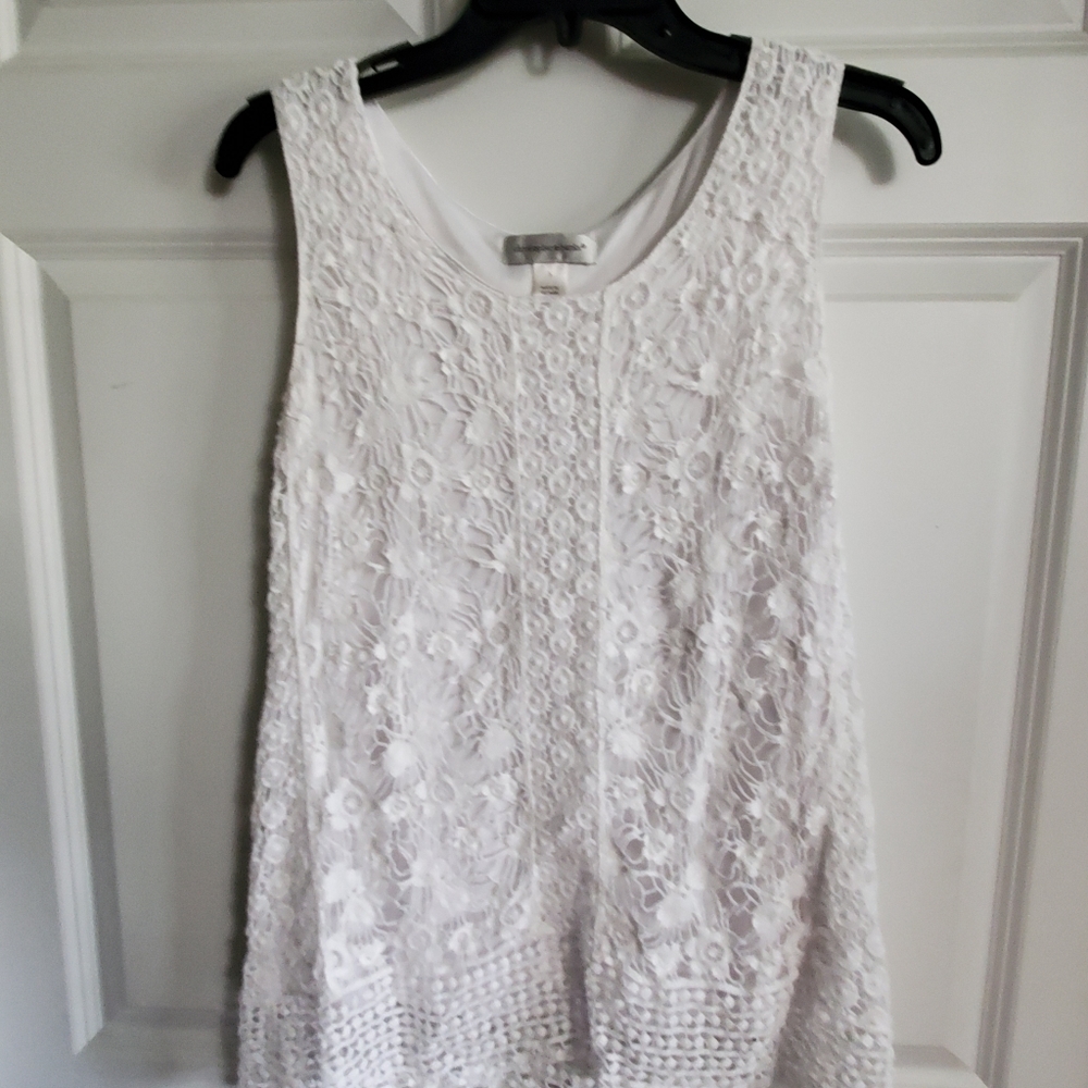 Christopher and Banks crocheted tank top